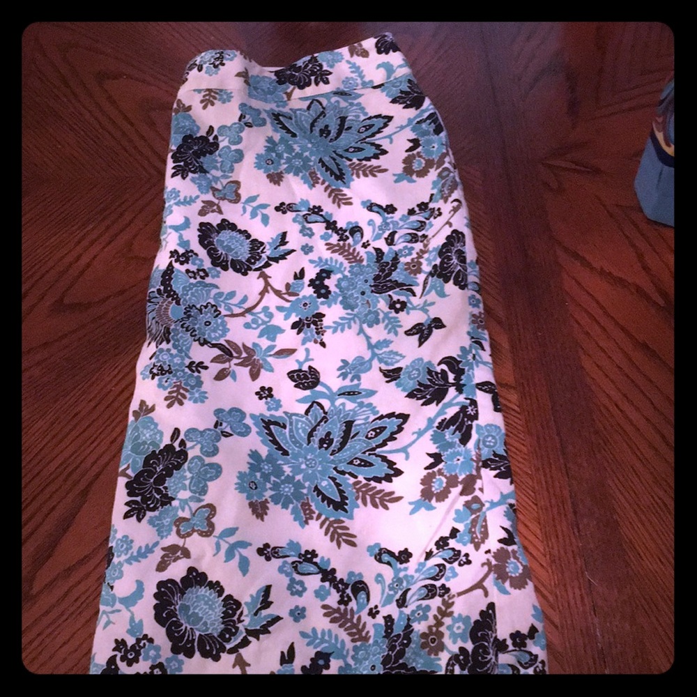 Paisley/Floral Print Skirt sz 10